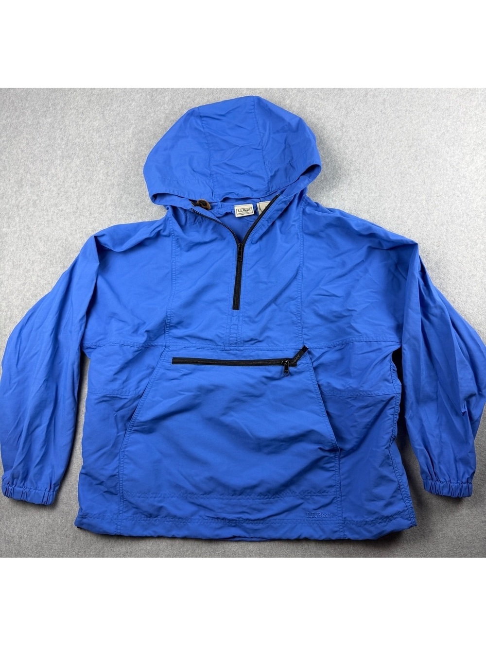Vintage Y2K L.L.Bean Stowaway Packable Anorak Windbreaker Hooded Jacket Men's L